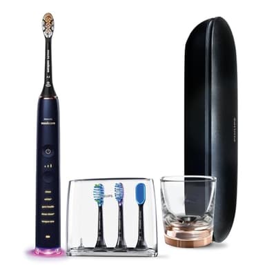 Philips Sonicare DiamondClean Smart 9750 Electric Toothbrush, Sonic Toothbrush with App, Pressure Sensor, Brush Head Detection, 5 Brushing Modes and 3 Intensity Levels, Lunar Blue, Model HX9954/74 - Image 9