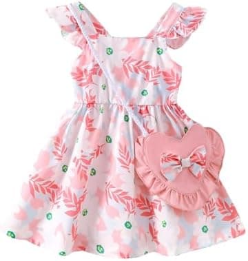 Mioglrie Baby Girl Clothes Newborn Dress Summer Toddler Girls' Clothing Casual Sundress with Cute Bag Infant Outfits - Image 3