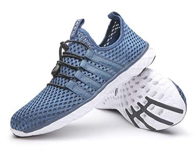 DLGJPA Women's Lightweight Quick Drying Water Shoes for Beach or Water Sports Slip On Walking Shoes Navy - Image 6