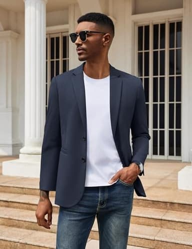 COOFANDY Mens Dress Sport Coats Casual Stylish Suit Jacket Blazer Big and Tall - Image 4