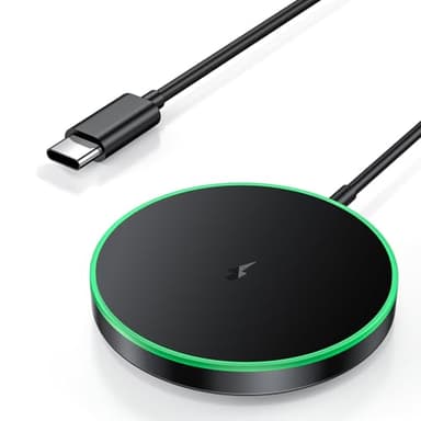 Magnetic Wireless Charger 15W Mag Safe Charger-Fast Charging Pad Compatible with iPhone16/15/14/13/12 Series & Airpods 2 3 Pro-LED Mag-Safe Pad with Dual Charging Ports Original Replacement(Black) - Image 1
