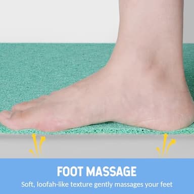 Hargiis Non-Slip Bathtub Mat, Anti Slip Shower Mat, Fast Drying Bathtub Mats, Foot Scrubber Mat, Anti Slip Mat for Tub, Floor, Bathroom, Kitchen, Home, Hotel (Light Green 40"×16") - Image 5