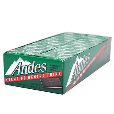 Tootsie Roll Andes Creme De Menthe Thin Mints - After Dinner Mints - Rectangular Chocolate Sandwich Mint Candies - 20 Oz, 120 Count - Image 1