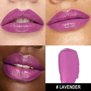 MAKI YIKA Moisture Purple Lipstick for Women Hydrate Lip Gloss for Dry Cracked Lips Weightless Glossy Lip Color Juicy Finish,MA065 Lavender - Image 2