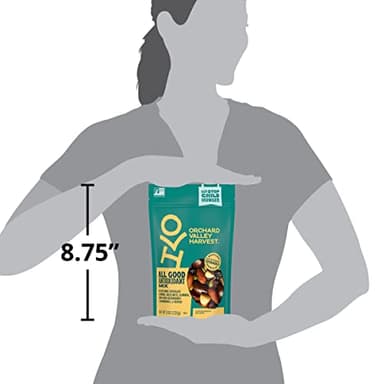 Orchard Valley Harvest All Good Antioxidant Mix, Made With Real Pink Himalayan Sea Salt, Dark Chocolate Almonds, Hazelnuts, Sweetened Berries, Gluten Free, Non-GMO, Stand Up Bag, 8 oz (Pack of 1) - Image 8