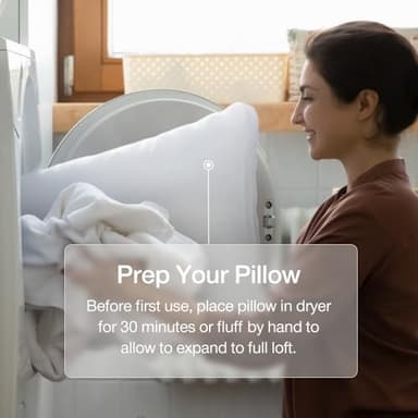 Coop Home Goods Essence Cooling Down Alternative Pillows Set of 2, Queen Size Adjustable Cooling Pillow for Hot Sleepers, Cool-Touch Luxury Hotel Pillows for Stomach, Back, or Side Sleepers 27x17 - Image 6