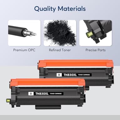 AOLIBE TN830XL Toner Cartridges Compatible for Brother TN830XL TN830 XL Toner High Yield Work with HL-L2460DW DCP-L2640DW HL-L2405W HL-L2400D HL-L2480DW MFC-L2820DW MFC-L2820DW XL (2 Black) - Image 4