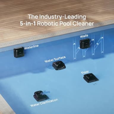 Beatbot AquaSense 2 Pro Cordless Robotic Pool Cleaner, Unmatched 5-in-1 Cleaning, Surface Parking, Skimmer with APP Control, Water Clarification, for Pools up to 3,875 Sq.ft – Obsidian - Image 2