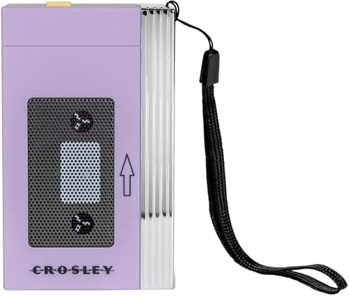 Crosley CR3047A-LN Mini Retro 80's Portable Bluetooth Speaker, Wireless with Microphone, Vintage, Lavender - Image 1