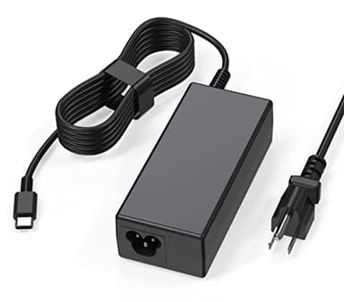 UNAWUDOH USB C Laptop Charger, 65W Chromebook Charger Compatible with HP Lenovo Dell Asus Acer Samsung Google Chromebook Fast Charger Type C - Image 1