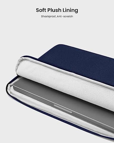 tomtoc Slim Laptop Sleeve Case for 13-inch New MacBook Air M4/A3420 M3/A3113 M2/A2681, M1/A2337 2025-2018, MacBook Pro M2/M1, Water-Resistant Protective Carrying Case with Accessories Pocket - Image 4