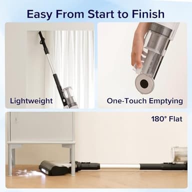 LEVOIT Cordless Vacuum Cleaner, Stick Vac with Tangle-Resistant Design, Up to 50 Minutes, Powerful Suction, Rechargeable, Lightweight, and Versatile for Carpet, Hard Floor, Pet Hair, LVAC-200 - Image 6
