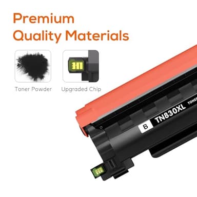 Jeostarky Compatible TN830XL Toner Replacement for Brother TN830XL TN830 XL Toner use with HL-L2460DW HL-L2405W HL-L2400D HL-L2480DW MFC-L2820DW MFC-L2760DW DCP-L2640DW MFC-L2900DW (Black,2 Pack) - Image 4