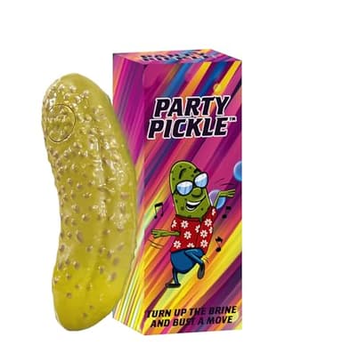DR DINGUS Party Pickle - 30 Second Dance Party - 10 Original Music Beats - Press Button - Family Friendly for Class, Office, Gift, Making Friends - Image 1