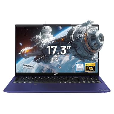 NIMO 17.3" IPS FHD-Laptop, Intel 6 Cores I3-1215U 16GB RAM 512GB SSD (Beat R5 7520U, Up to 4.4GHz) Student-Computer with 65W Type C Backlit Keyboard Fingerprint, for Home and Business - Image 1