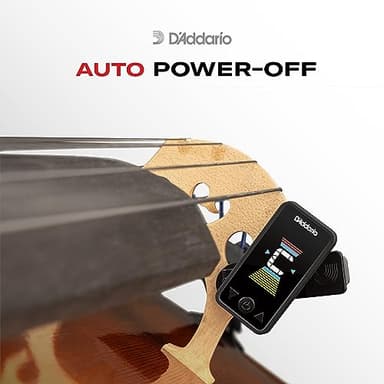 D'Addario Accessories Guitar Tuner - Eclipse Headstock Tuner - Clip On Tuner for Guitar - Great for Acoustic Guitars & Electric Guitars - Quick & Accurate Tuning - Black - Image 5