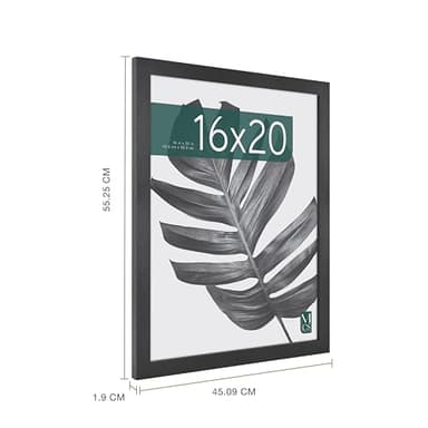 MCS Studio Gallery 16x20 Poster Frame Black Woodgrain, Vertical & Horizontal Wall Hanging Large Picture Frame for Photos, Posters & Art Prints (1-Pack) - Image 4