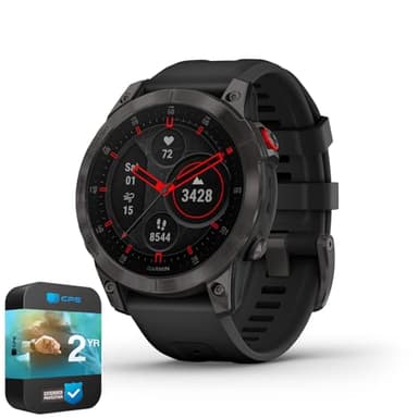 Garmin 010-N2582-10 Epix Gen 2 Premium Active Smartwatch 47 mm Black Titanium (Renewed) Bundle with 2 YR CPS Enhanced Protection Pack - Image 1