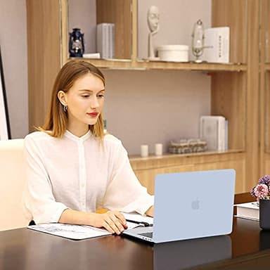 MOSISO Compatible with MacBook Pro 13 inch Case M2 2025, 2024, 2023, 2022-2016 A2338 M1 A2251 A2289 A2159 A1989 A1708 A1706, Plastic Hard Shell&Keyboard Cover&Screen Film&Storage Bag, Baby Blue - Image 6