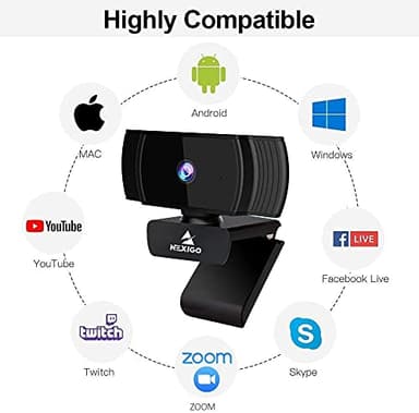 NexiGo N930AF Webcam with Microphone for Desktop, Autofocus, Webcam for Laptop, Computer Camera, 1080p HD USB Web Camera, Compatible with Zoom/Switch 2/Teams/Webex - Image 5