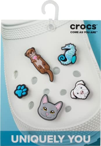 Crocs unisex adult Jibbitz 5-pack Animal | Jibbitz Shoe Charms, Animal Mix, Small US - Image 2
