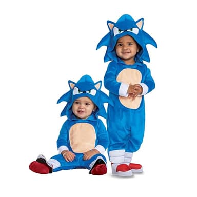Disguise Sonic Costume for Toddlers, Official Sonic Movie 3 Posh Halloween Costume with Detachable Tail, Toddler Size (12-18 Mth) - Image 5