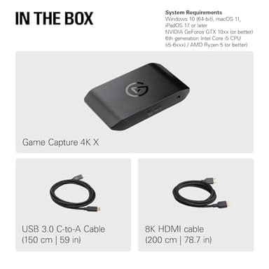 Elgato 4K X – Capture Up to 4K144 with Ultra-Low Latency on PS5, Xbox Series X/S, Nintendo Switch, OBS and More, HDMI 2.1, VRR, HDR10, USB 3.2 Gen 2, for Streaming & Recording, Works with PC/Mac/iPad - Image 11