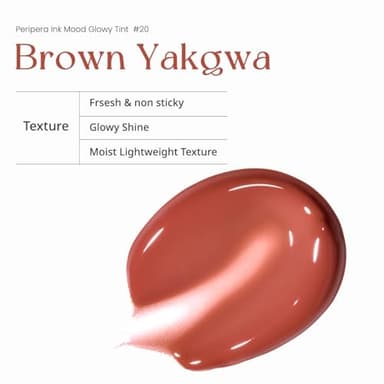 Peripera Ink Mood Glowy Tint (020 BROWN YAKGWA (HONEY K-OOKIE)) - Image 4