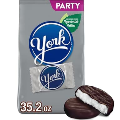 YORK Dark Chocolate Peppermint Patties, Candy Party Pack, 35.2 oz - Image 1