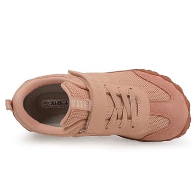 KUBUA Boys Girls Sneakers Kids Barefoot Shoes Comfortable Anti-Slip Walking Shoes for Indoor Outdoor Tennis Running Hiking Training Apricot 13 Little Kid - Image 3