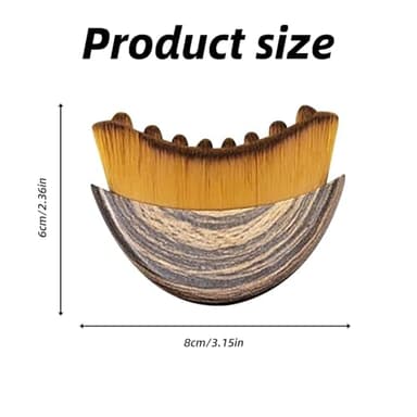 Lymphatic Drainage Face Brush – Ultra-Soft Bristles, Puffiness Reducer, Ergonomic Facial Contour Massager, Portable Beauty Tool (1pcs) - Image 6