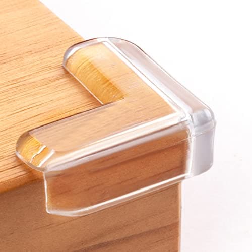 8 Pack Corner Protector for Baby, Clear Furniture Corner Guard & Edge Safety Bumpers for Table Edges & Sharp Corners - Baby Proofing (L Shape) - Image 1