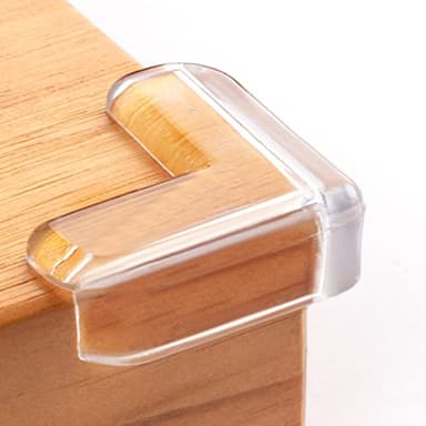 8 Pack Corner Protector for Baby, Clear Furniture Corner Guard & Edge Safety Bumpers for Table Edges & Sharp Corners - Baby Proofing (L Shape) - Image 1
