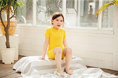 VAENAIT BABY Infant Toddler Kids Short Sleepwear Pajamas 2pcs Set Short Colorful Mustard XXS - Image 4