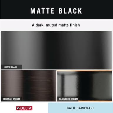 Delta 77524-BL Ara 24-in Wall Mount Towel Bar Bath Hardware Accessory in Matte Black - Image 5