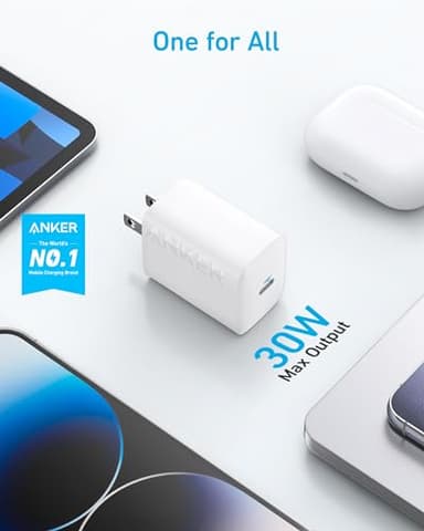 30W USB-C Charger, Anker 312 Charger with Compact and Foldable Design, 2-Pack 30W Fast Charger for iPhone 17/16/15 Series, Samsung S23, MacBook Air, Pixelbook, iPad Pro, and More (Cable Not Included) - Image 2