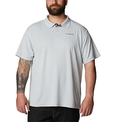 Columbia Mens Utilizer Short Sleeve Polo, Cool Grey, 3X - Image 6