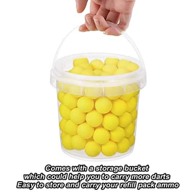 100 Rounds Refill Balls Ammo Compatible with Nerf Rival Gun, TiopLior Foam Bullet Ball Replacement Refill Pack Fit for Rival(HIR, High-Impact Rounds) - Image 5