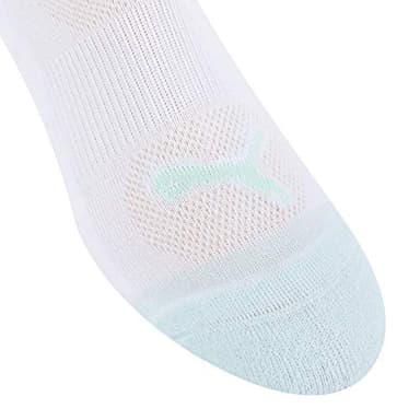 PUMA womens 8 Pack Low Cut Running Socks, White, 9 11 US - Image 5