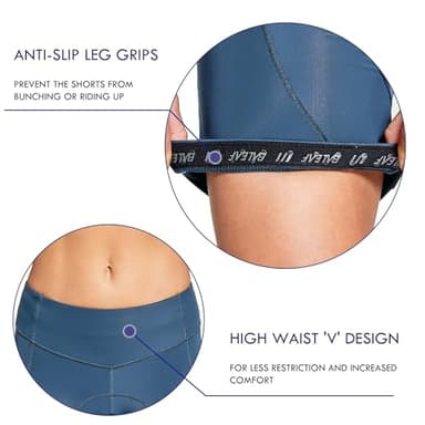 baleaf 4D Padded Bike Shorts Women Cycling Underwear Gel Padding Pockets Blue II XL - Image 4