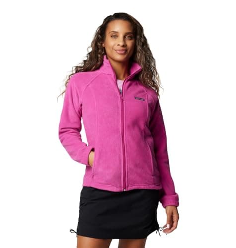 Columbia Women's Benton Springs Full Zip Jacket, Soft Fleece with Classic Fit Fuchsia - Image 1