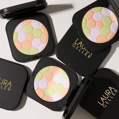 LAURA GELLER NEW YORK Filter Finish Pressed Neutralizing Setting Powder, Color Correcting For Even Tone, Universal - Image 6