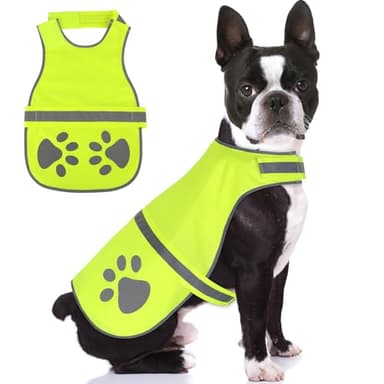 Candofly Reflective Dog Vest, High Visibility Safety Pet Hunting Vest Lightweight Dog Jacket for Night Walking Camping (Neon Green, Small) - Image 8