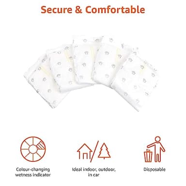 Amazon Basics Male Dog Diapers, 30 Count, Small, Ultra Absorbent Disposable Wrap with Secure Fit, Leakproof and Comfortable - Image 3