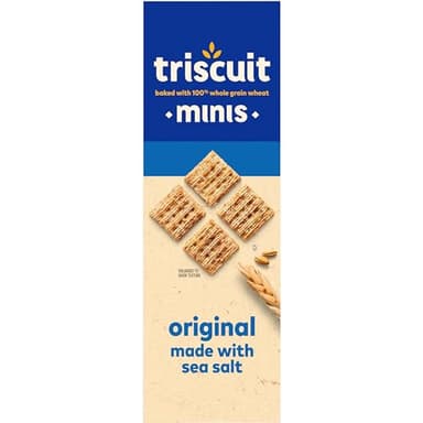 Triscuit Minis Original Whole Grain Wheat Crackers, Vegan Snacks, Bulk Snack Crackers, 6 - 8 oz Boxes - Image 17