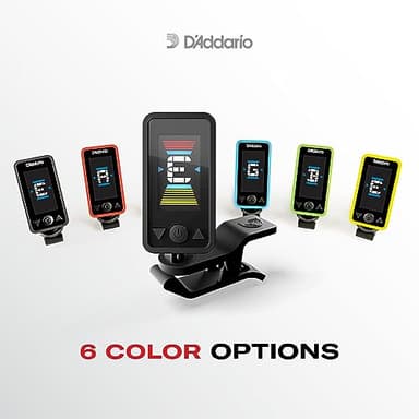 D'Addario Accessories Guitar Tuner - Eclipse Headstock Tuner - Clip On Tuner for Guitar - Great for Acoustic Guitars & Electric Guitars - Quick & Accurate Tuning - Black - Image 3
