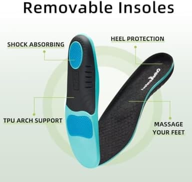 OrthoComfoot Men's Orthopedic Comfortable Slip-On Shoes with Arch Support, Orthotic Loafers for Plantar Fasciitis, Canvas Leisure Vintage Flat Walking Shoes for Foot and Heel Pain Relief - Image 5