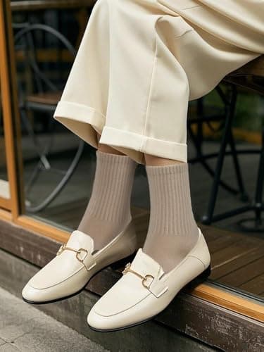 COTTON DAY Womens Soft Combed Cotton Crew Socks Beige Gray Olive BGO Shoe Size 6-9 - Image 5