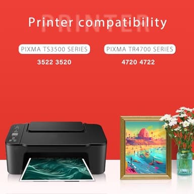 HOTCOLOR PG-275XL Black Ink Cartridges Replacement for Canon 275 Black Ink for Canon Ink 275 and 276 for Canon 275 and 276 Ink cartridges 275XL for Canon TR4720 TS3522 TR4700 TS3500 TR4722 (2 Black) - Image 2