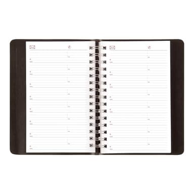 Brownline® 2025 PlannerPlus™ Daily/Monthly Planner, Appointment Book, 12 Months, January to December, Twin-Wire Binding, 8" x 5", Black (CB634WN.BLK-25) - Image 4